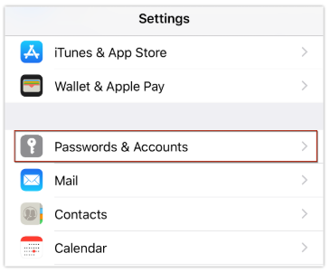 Para configurar o CalDAV em um iPhone