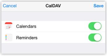 configuração CalDAV