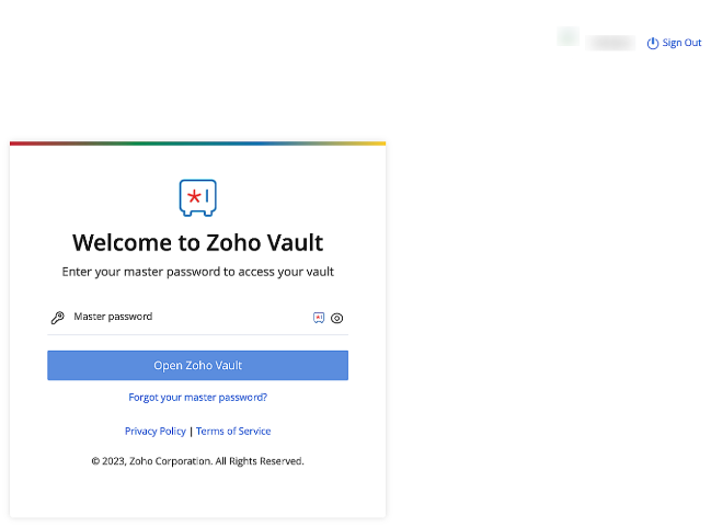 Faça login no seu conta.